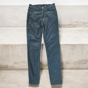 Mango Basics Women's Green Corduroy Jeans